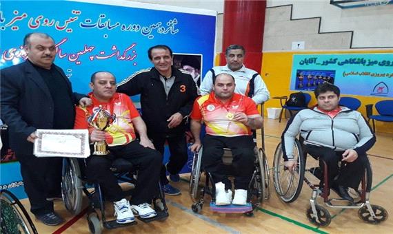 آذربایجان‌غربی در مسابقات تنیس‌ روی‌ میز معلولان کشور دوم شد