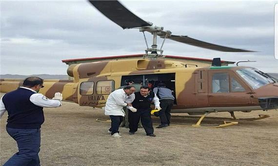 اعزام بالگرد اورژانس برای نجات مادر باردار در شهرستان ملکان