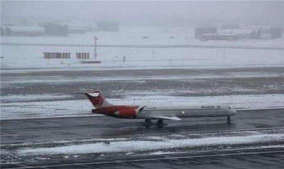 بارش برف مشکلی در پروازهای فرودگاه تبریز ایجاد نکرد