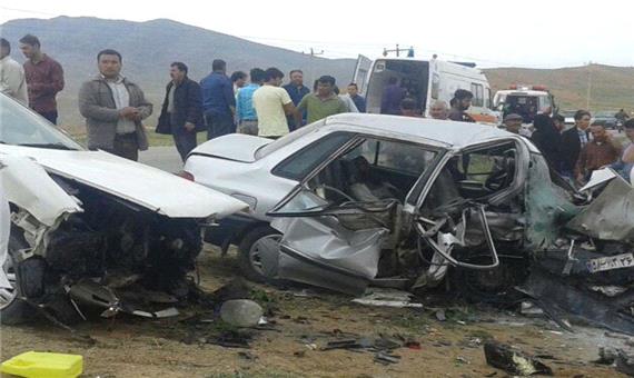 تصادف 3 خودرو در شمال آذربایجان غربی 5 کشته برجا گذاشت