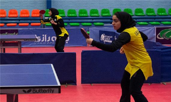 دختر مهابادی در انتخابی تیم ملی تنیس روی میز کشور سوم شد