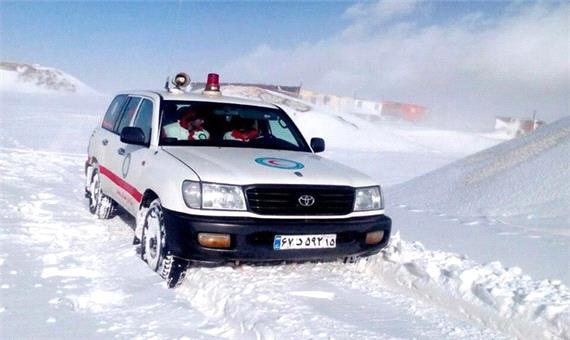 306 نفر گرفتار شده در برف و کولاک اردبیل امدادرسانی شدند
