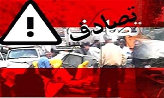 تصادف زنجیره‌ای 10خودرو در کرمان
