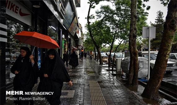 بارش شدید باران بهاری در واپسین روزهای خرداد ماه در تبریز