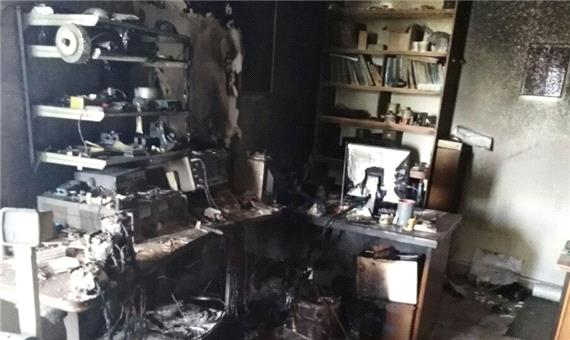 آتش سوزی در یک کارگاه تولید ترانس در تبریز