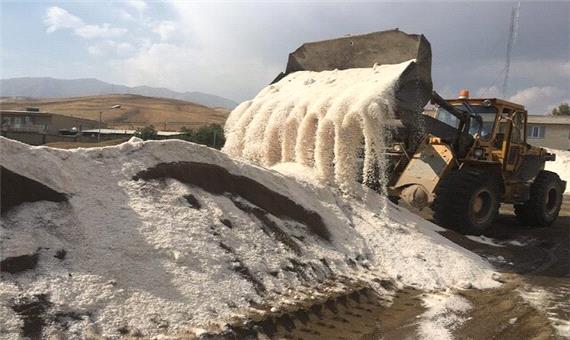 ذخیره سازی 45 هزارتن ماسه و نمک در راهدارخانه های آذربایجان غربی