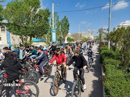 برگزاری همایش دوچرخه سواری دانش آموزان خلخال